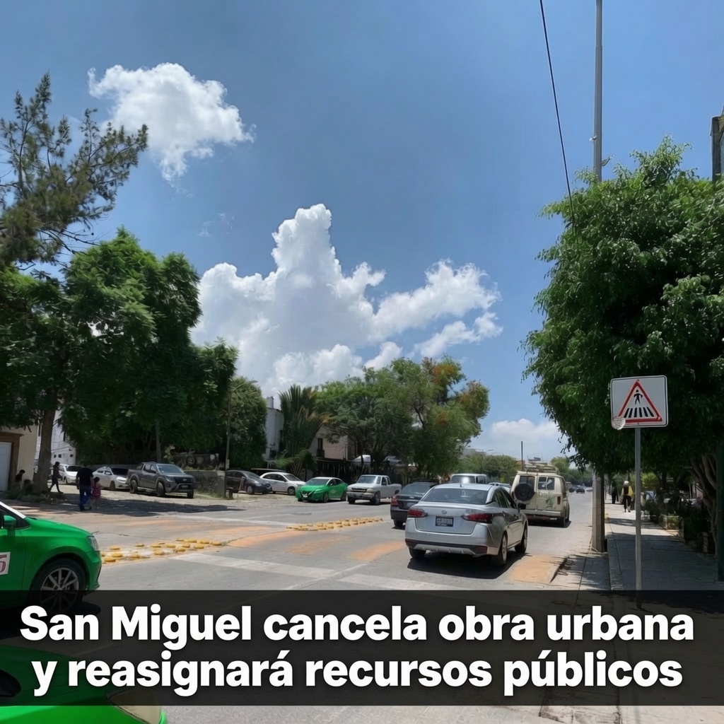 San Miguel cancela obra y reasignará recursos