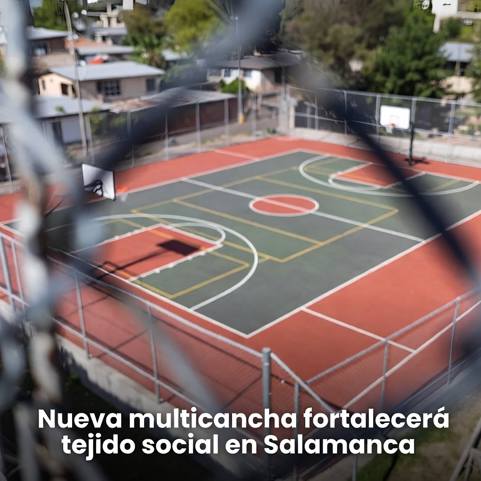 Multicancha fortalecerá convivencia social en Salamanca