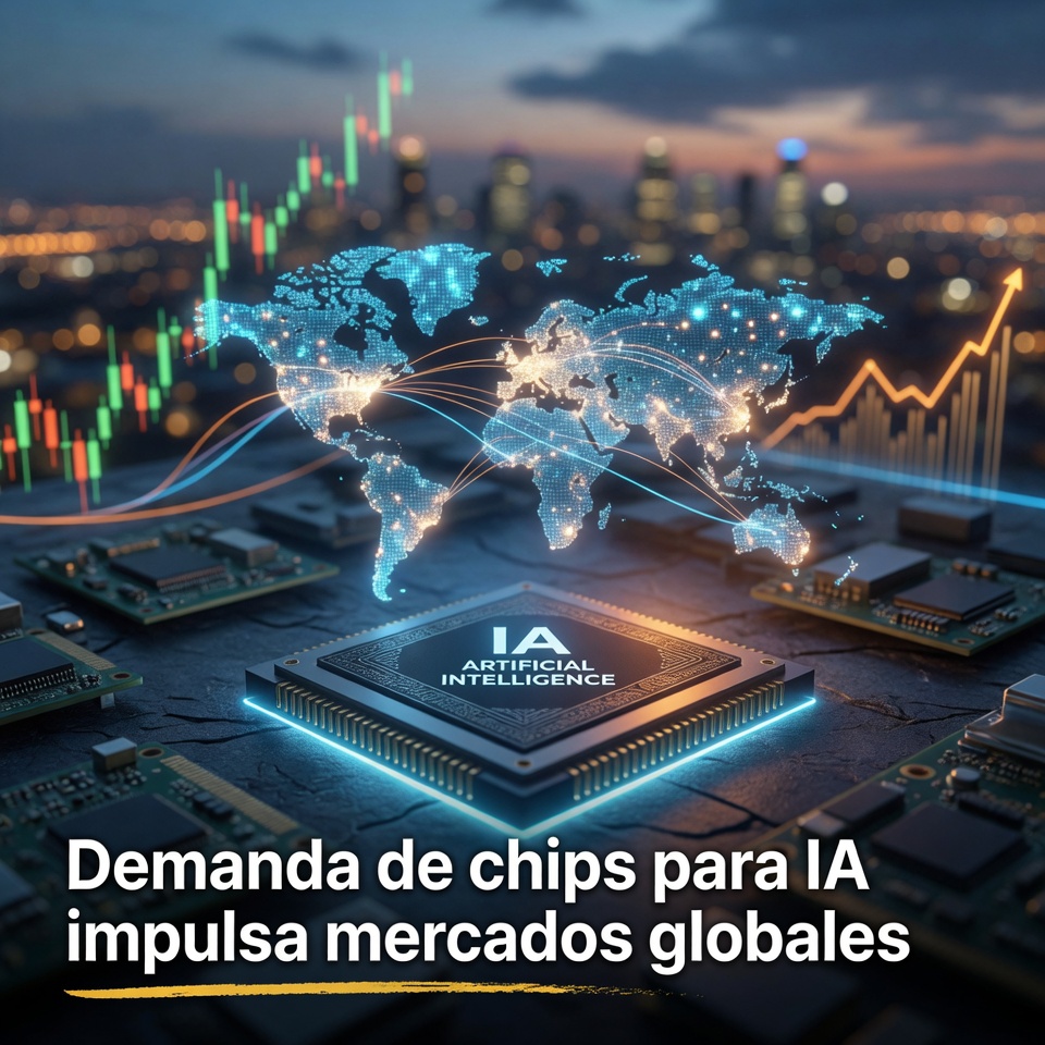 Demanda de chips para IA impulsa mercados