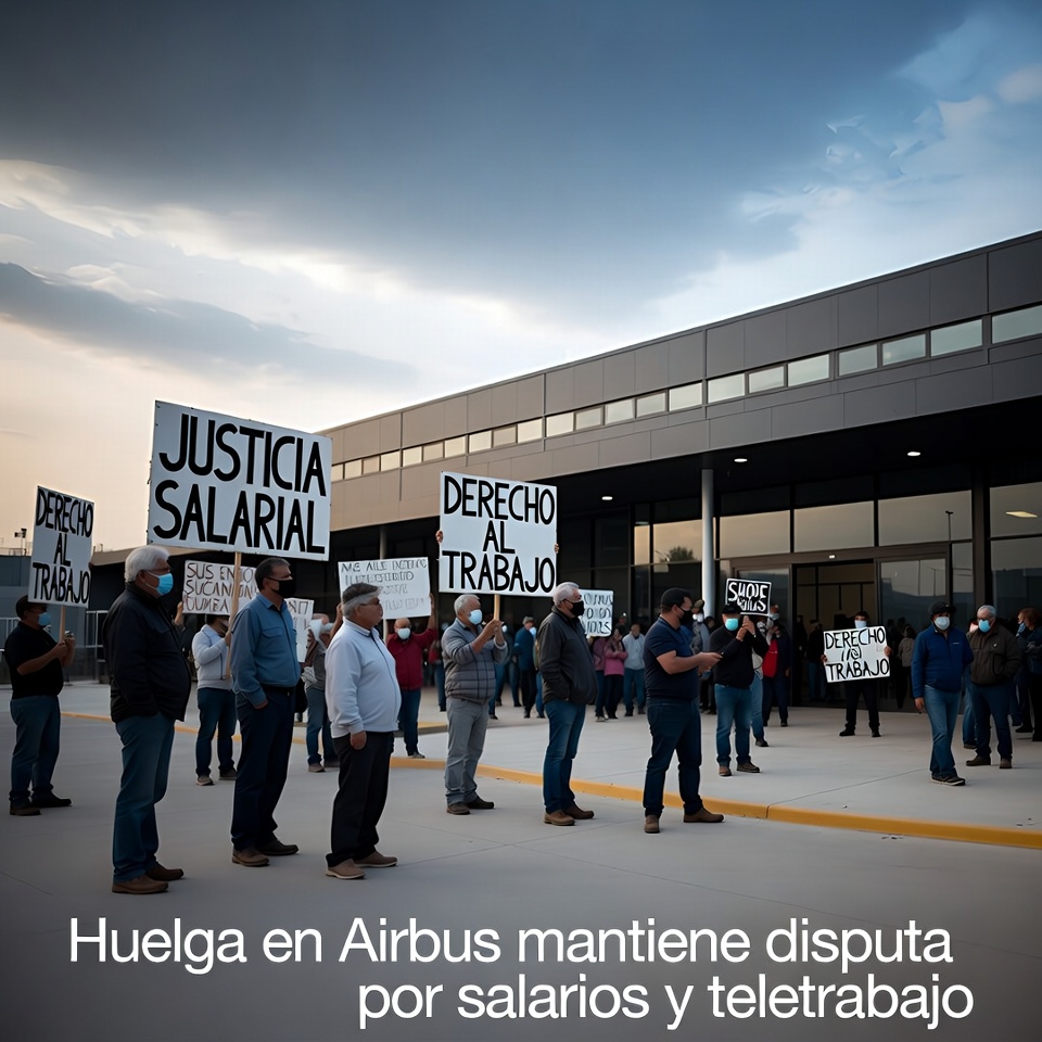 Huelga en Airbus mantiene disputa salarial en España