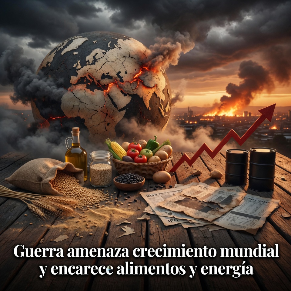 Guerra amenaza crecimiento, alimentos y energía global