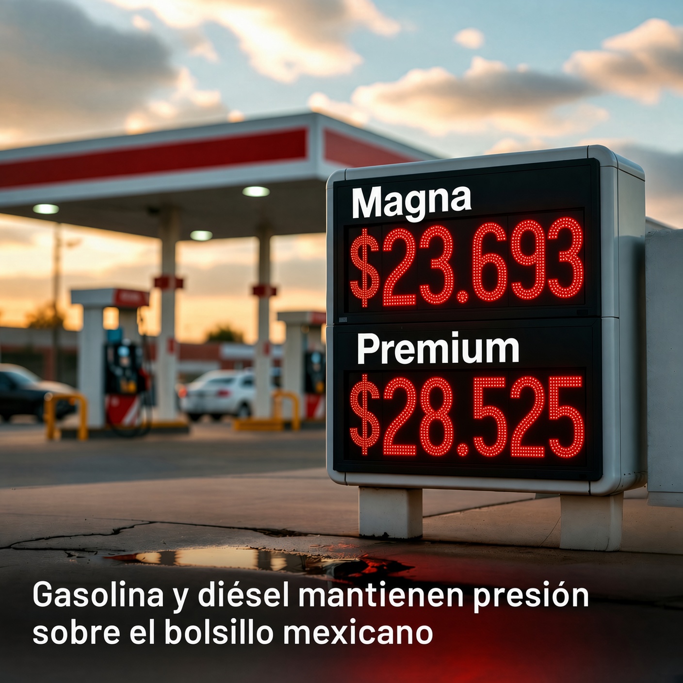 Gasolina y diésel presionan movilidad en México