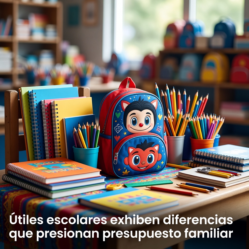 Útiles escolares presionan el presupuesto familiar
