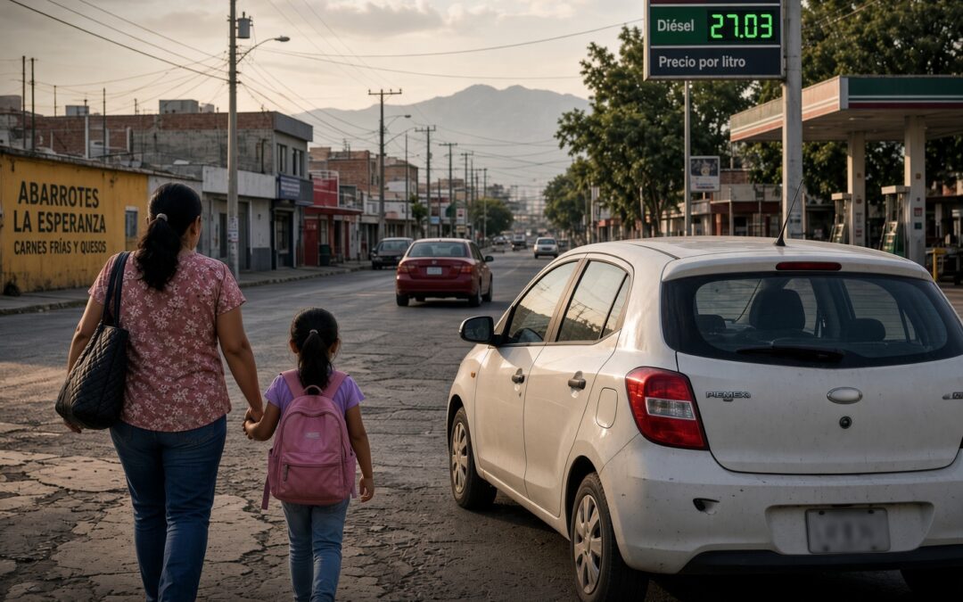Gasolina mantiene presión sobre movilidad familiar mexicana