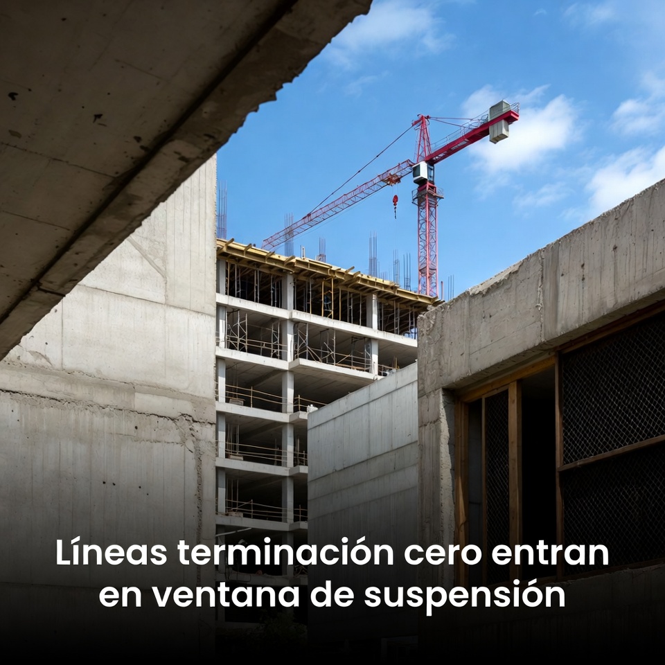 Líneas terminación cero entran en riesgo de suspensión