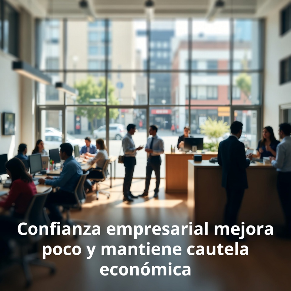 Confianza empresarial mejora poco y mantiene cautela
