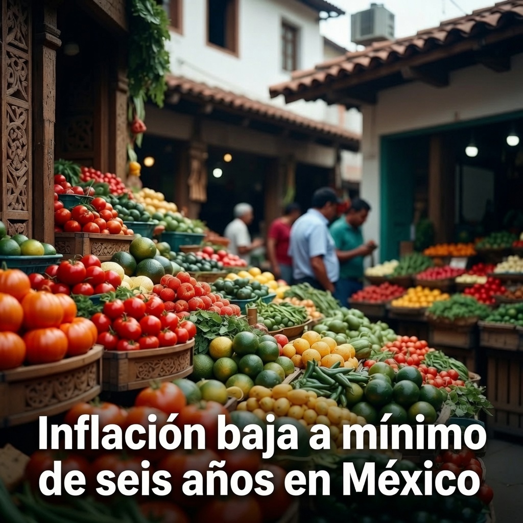 Inflación baja a mínimo reciente en México