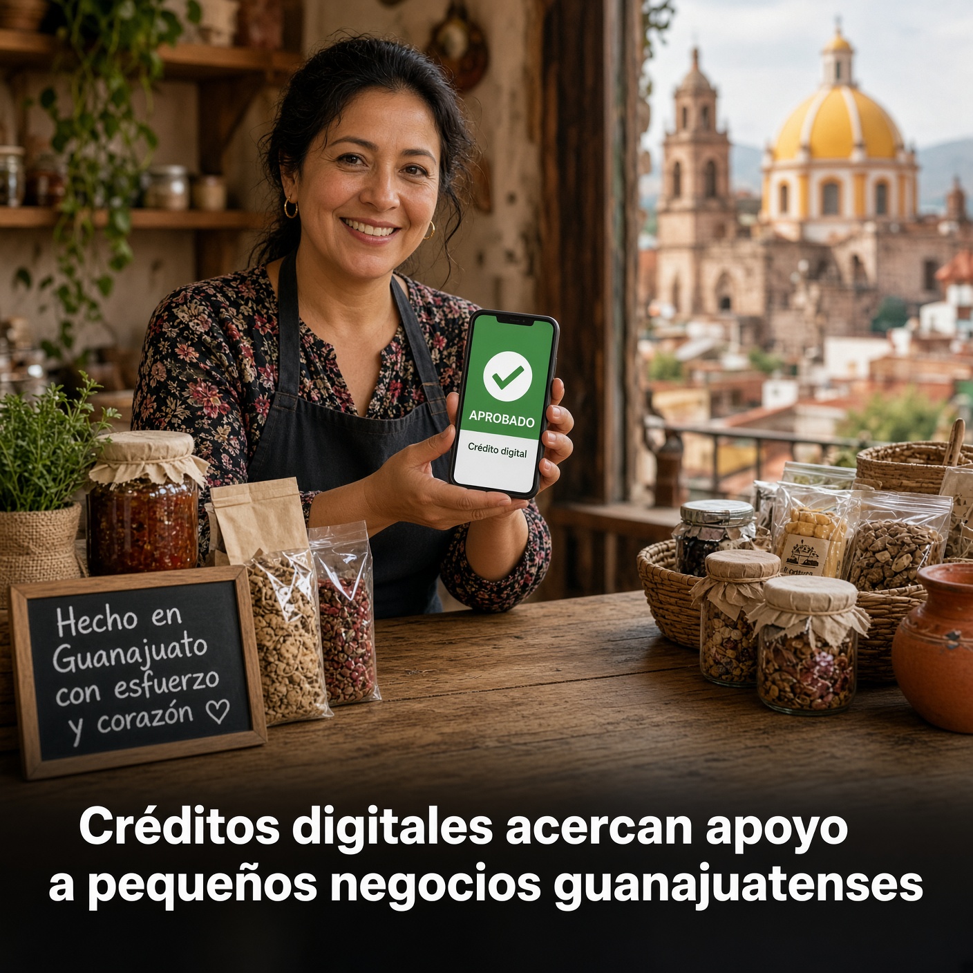 Créditos digitales buscan apoyar negocios guanajuatenses
