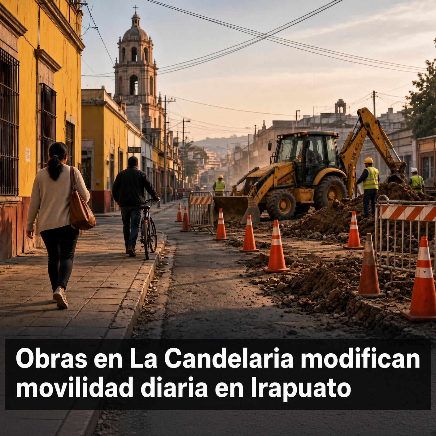 Obras en La Candelaria ajustan movilidad en Irapuato