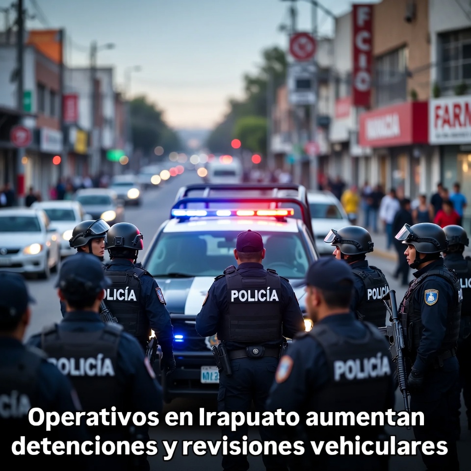 Operativos en Irapuato aumentan detenciones y revisiones vehiculares