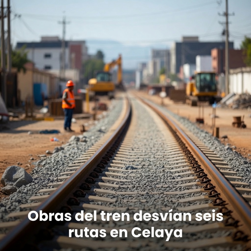 Obras ferroviarias desvían seis rutas en Celaya