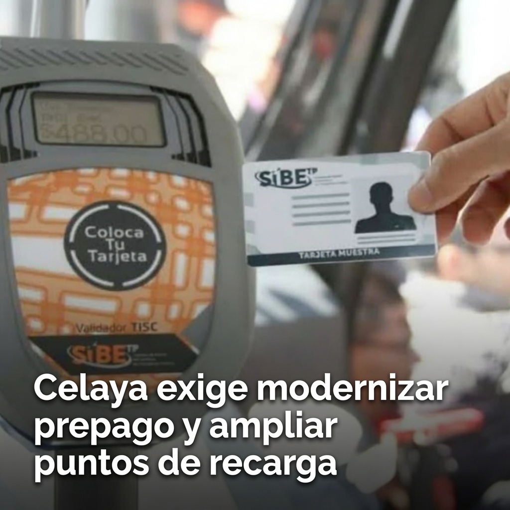 Celaya exige modernizar prepago del transporte público