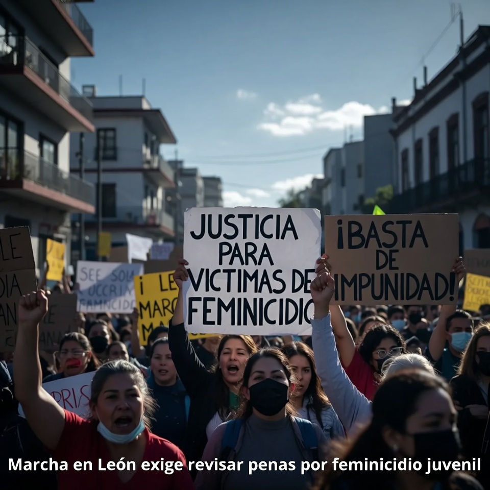 Marcha en León pide revisar penas por feminicidio