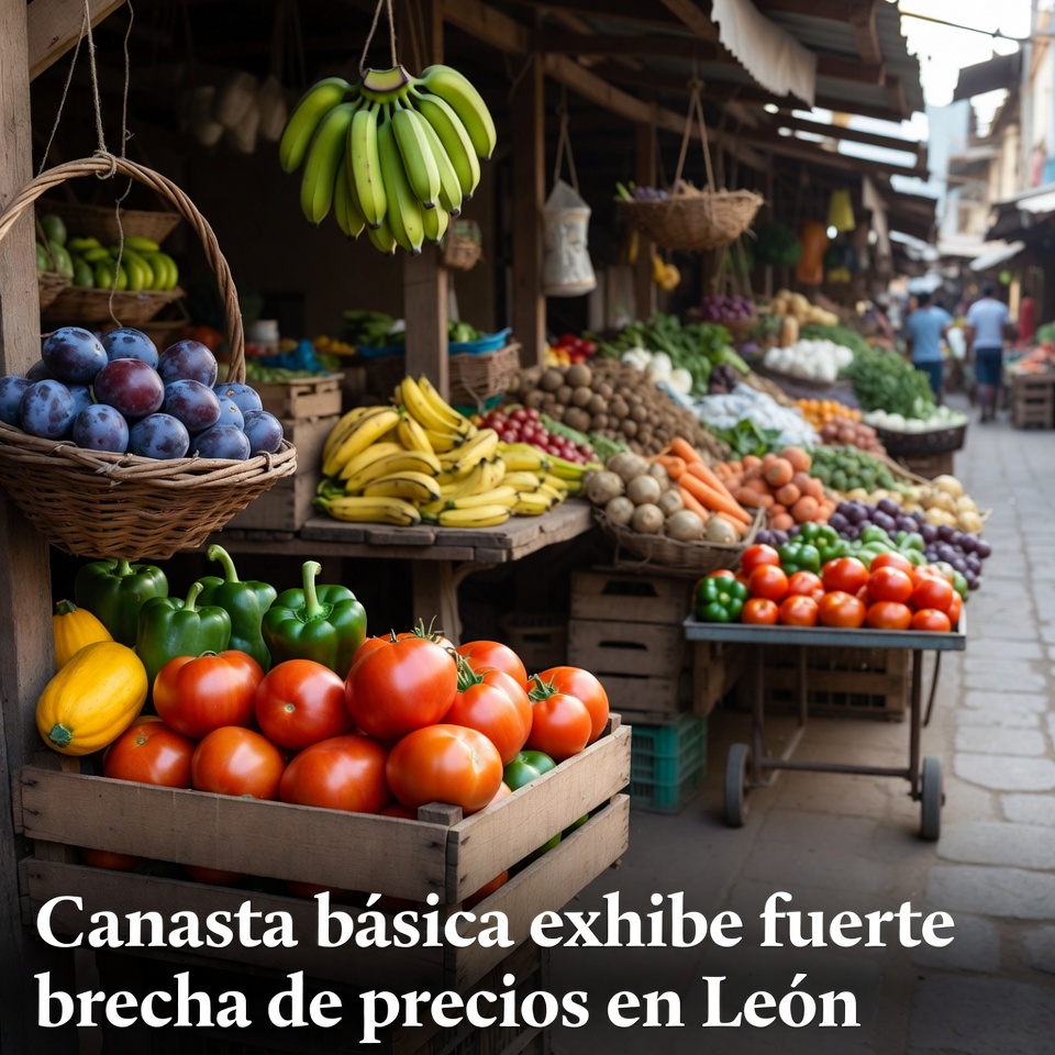 Canasta básica exhibe brecha de precios en León