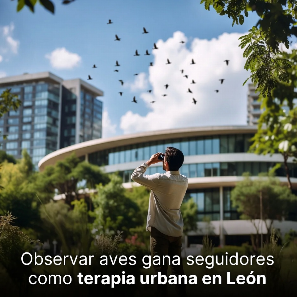 Observar aves gana seguidores urbanos en León