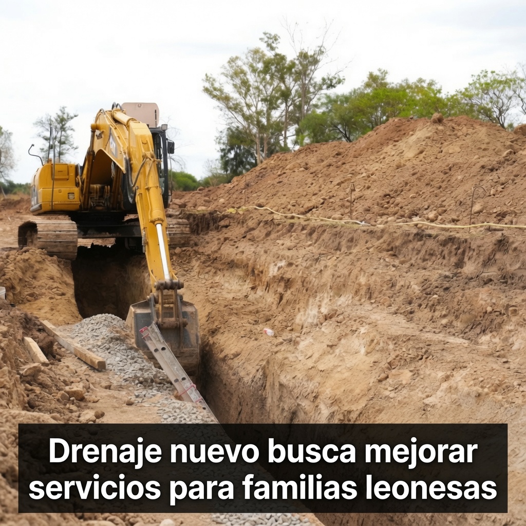 Drenaje nuevo busca mejorar servicios en León