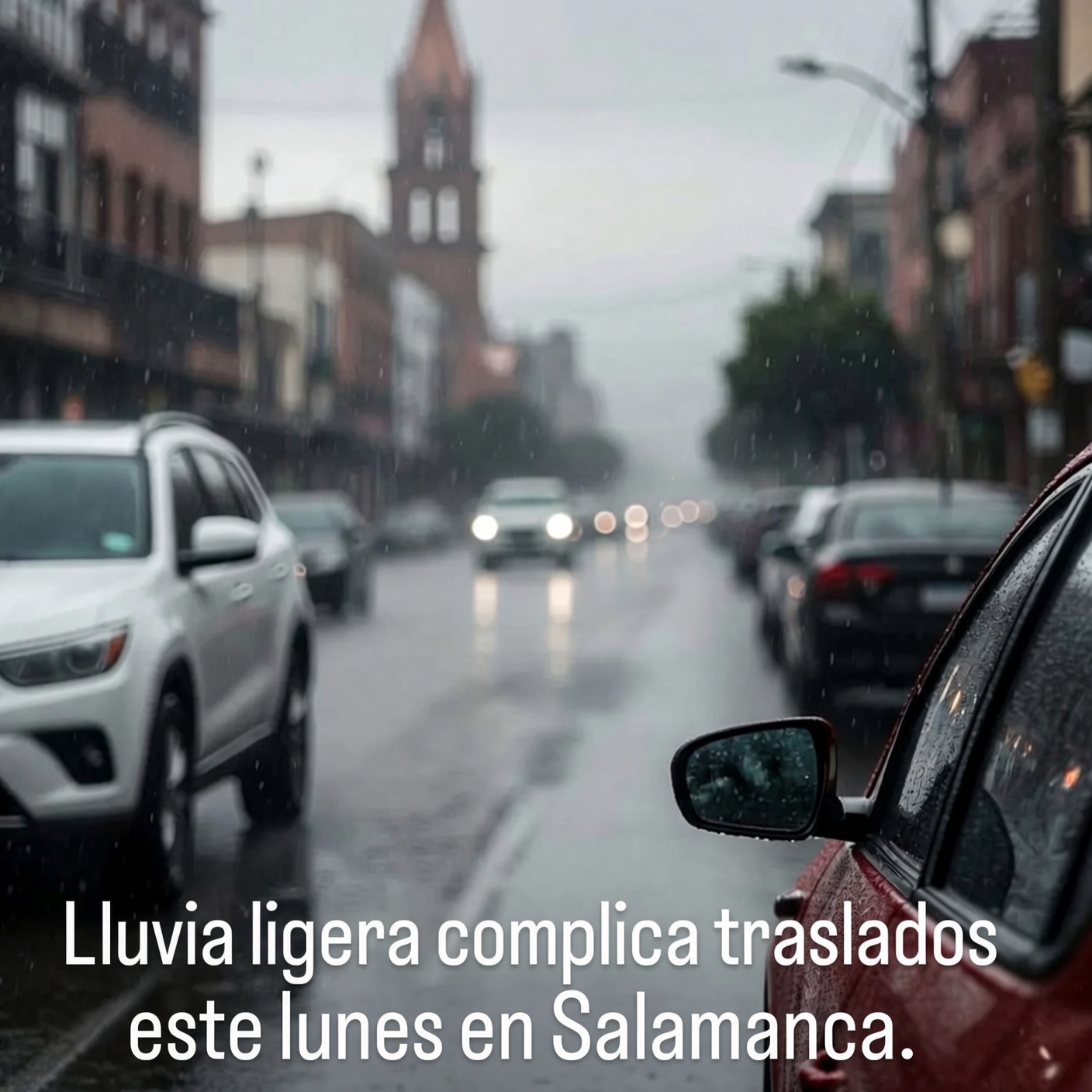 Lluvia ligera complica traslados en Salamanca