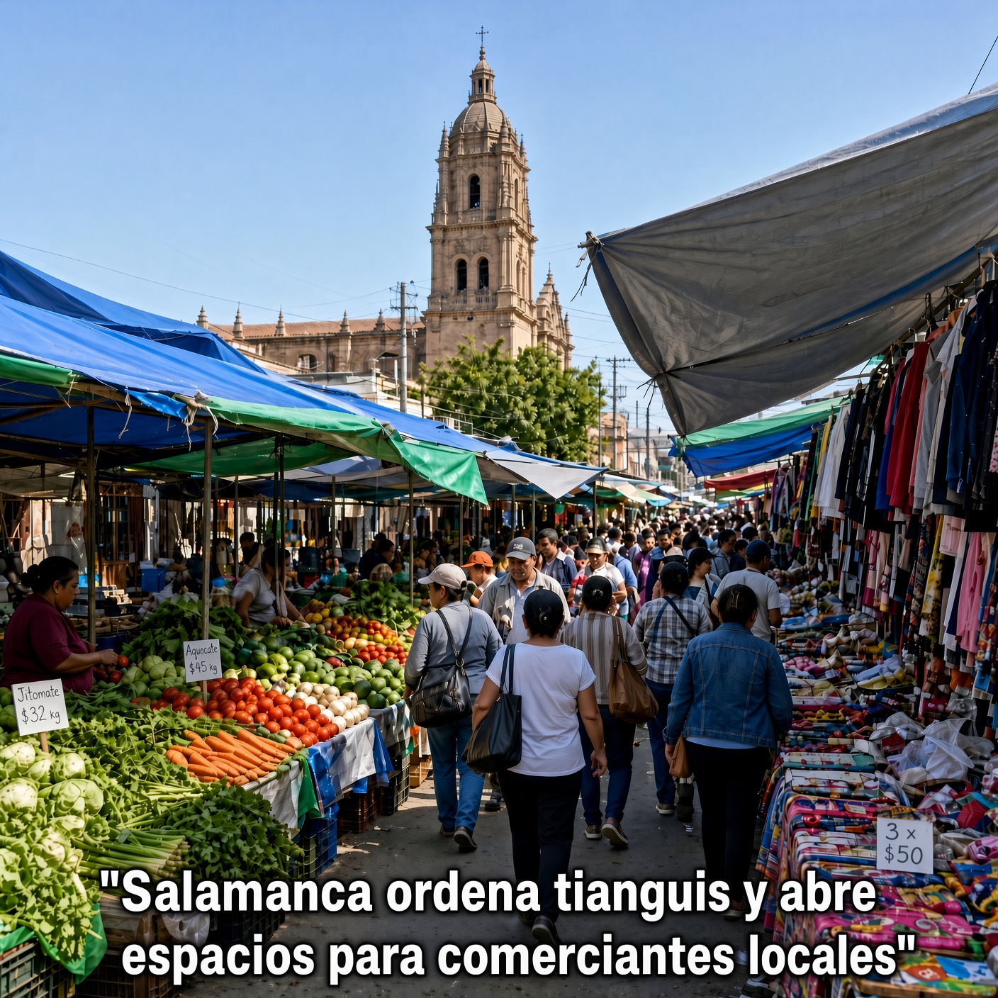Salamanca ordena tianguis y abre espacios para comerciantes locales