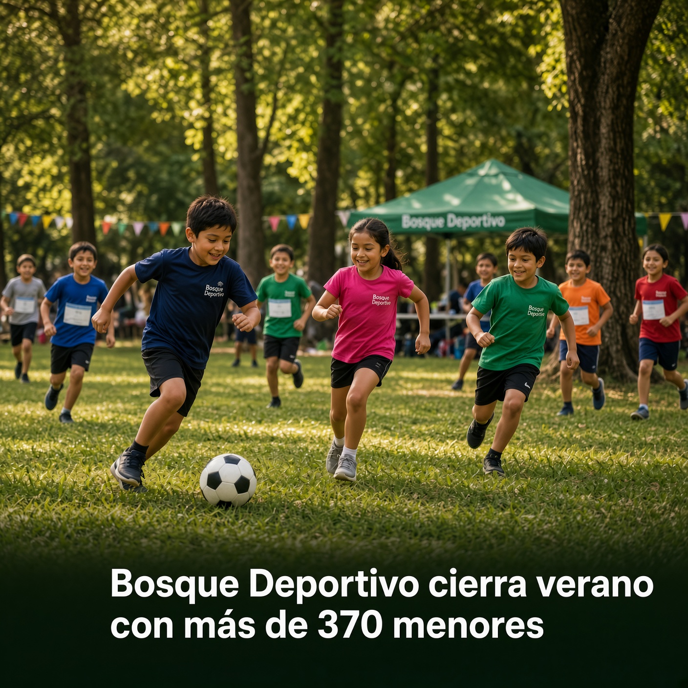 Bosque Deportivo cierra verano con 370 menores