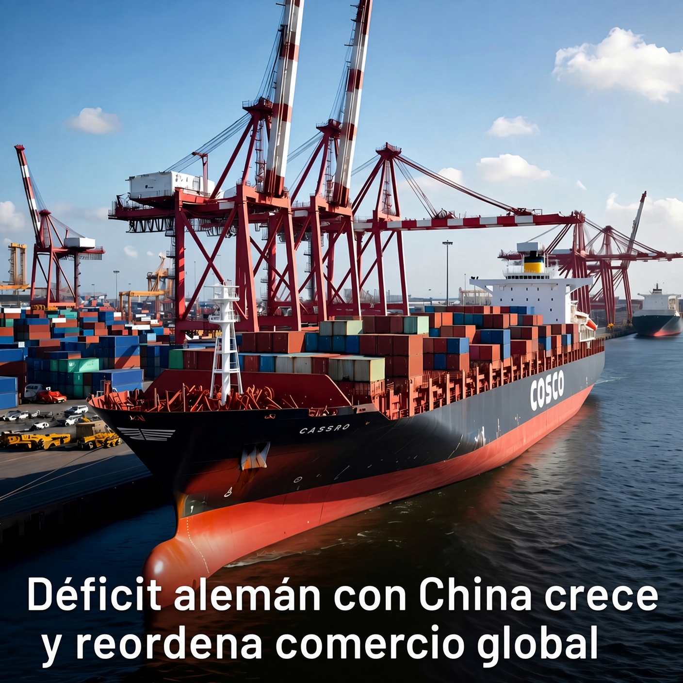 Déficit alemán con China reordena comercio global