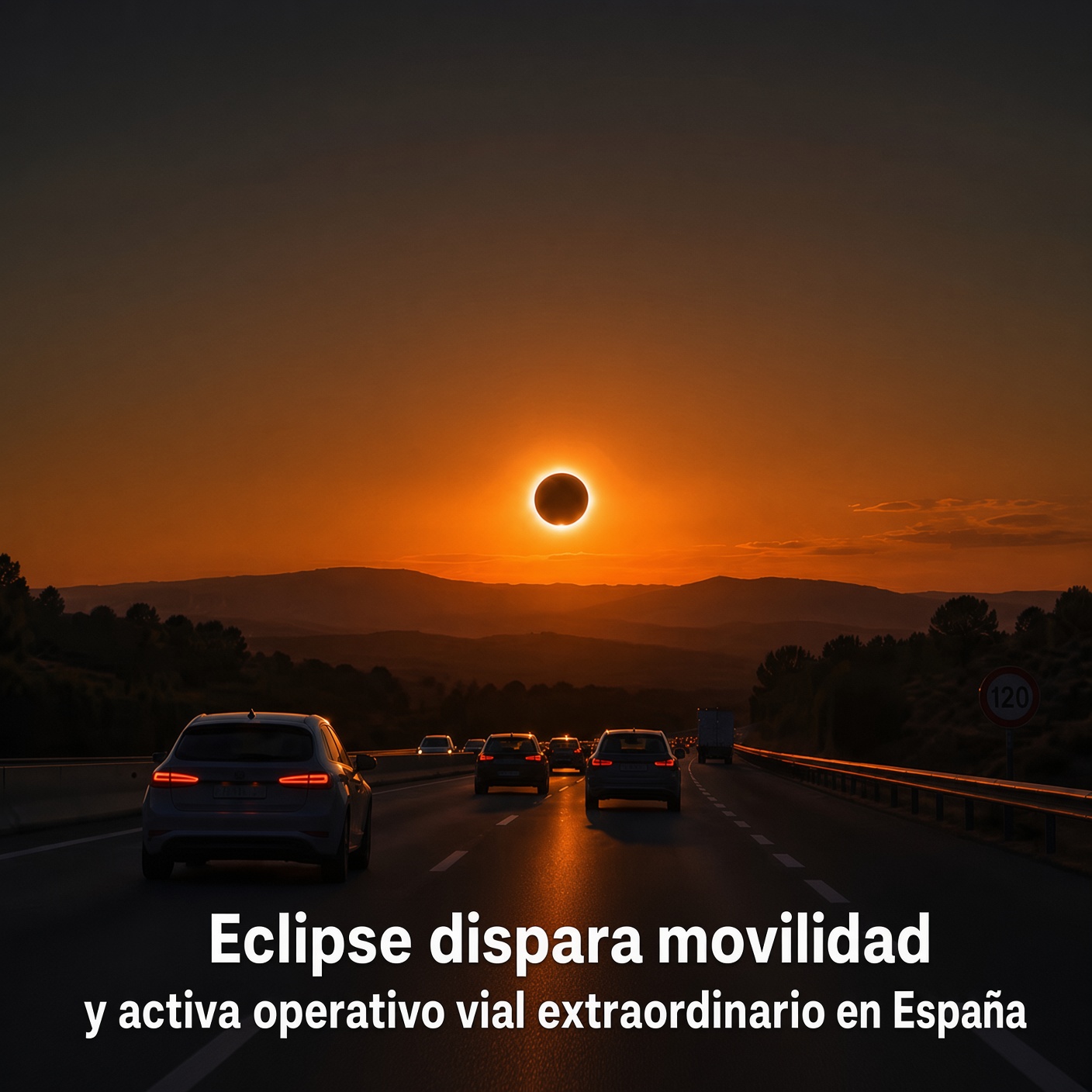 Eclipse activa operativo vial extraordinario en España