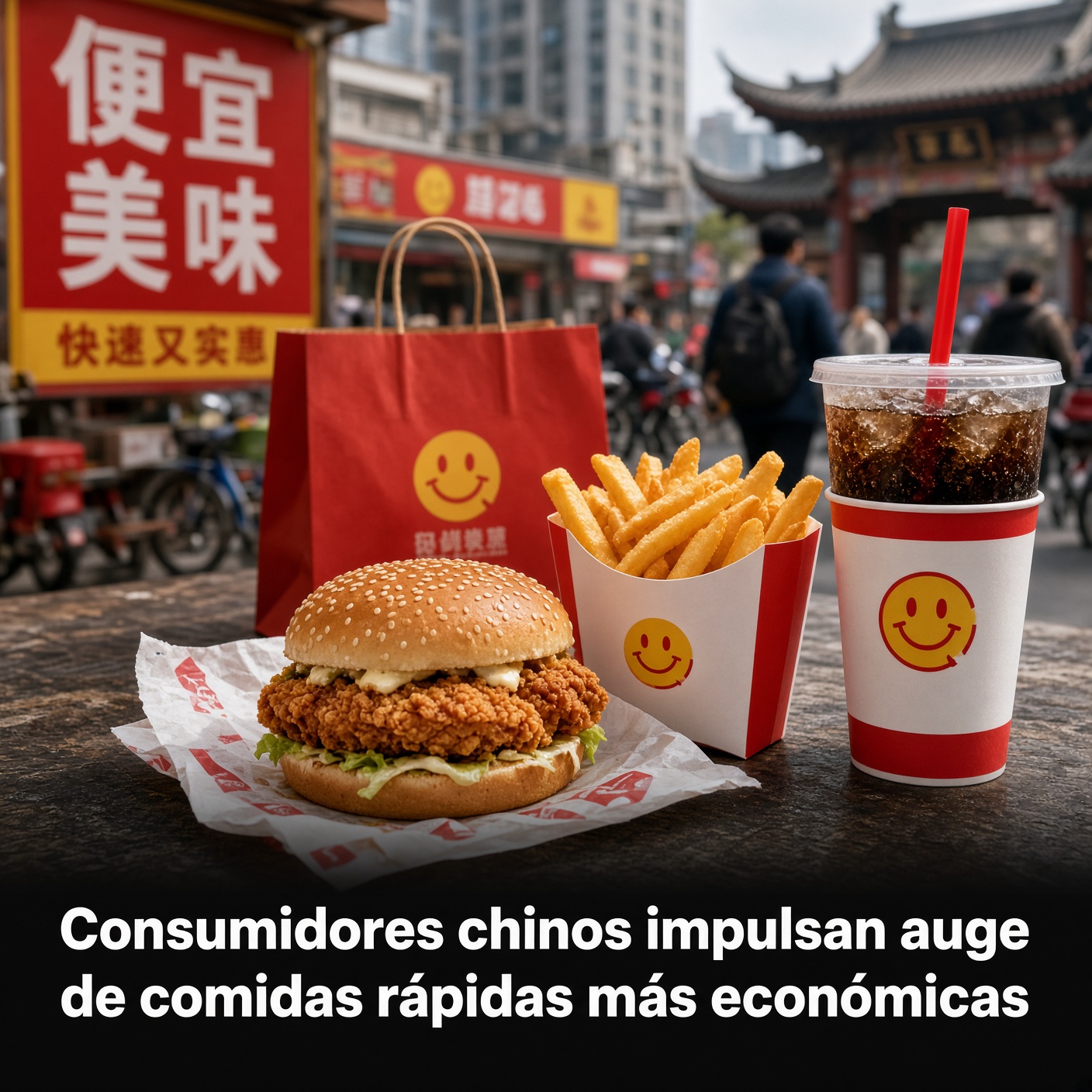 Hamburguesas económicas ganan terreno en China