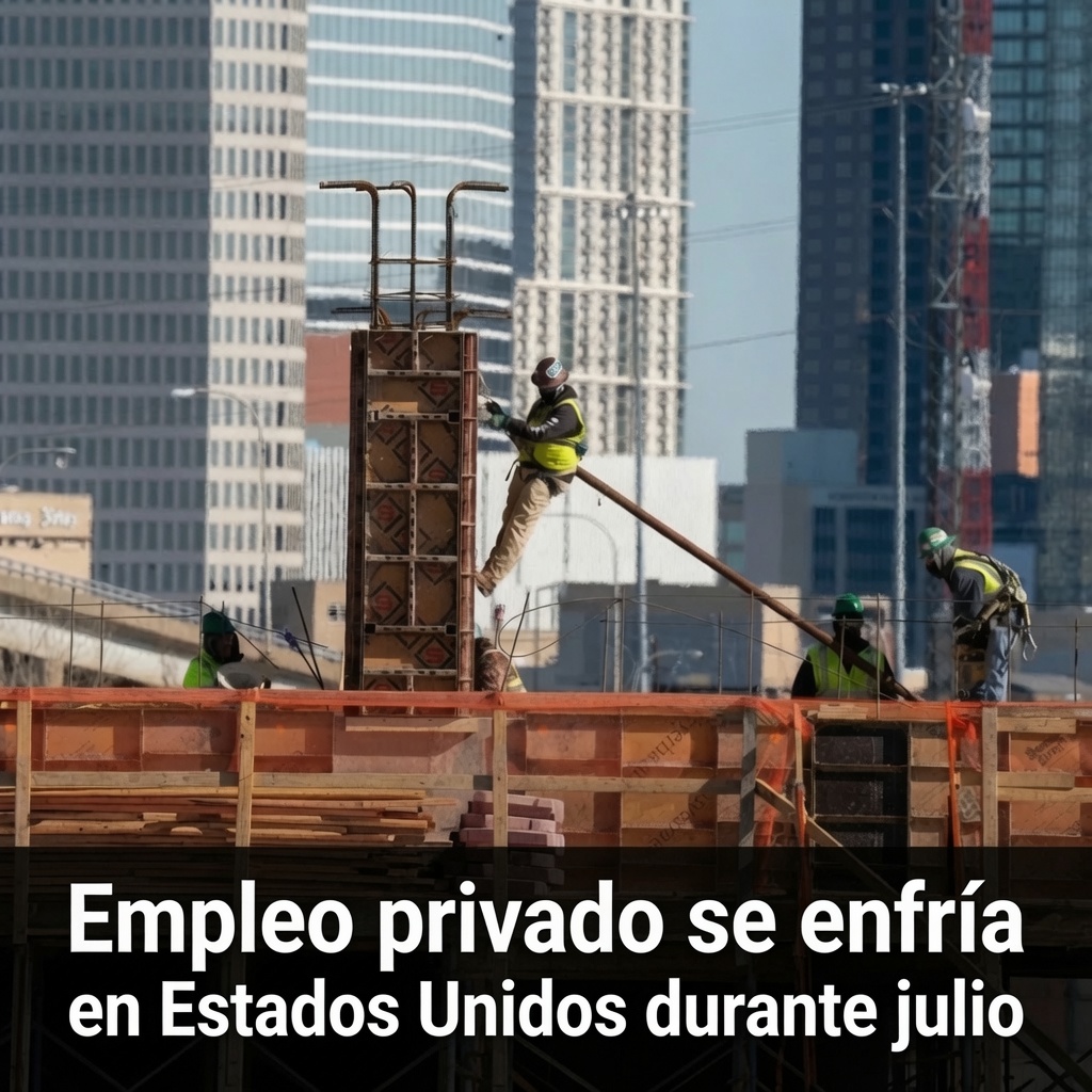 Empleo privado se enfría en Estados Unidos