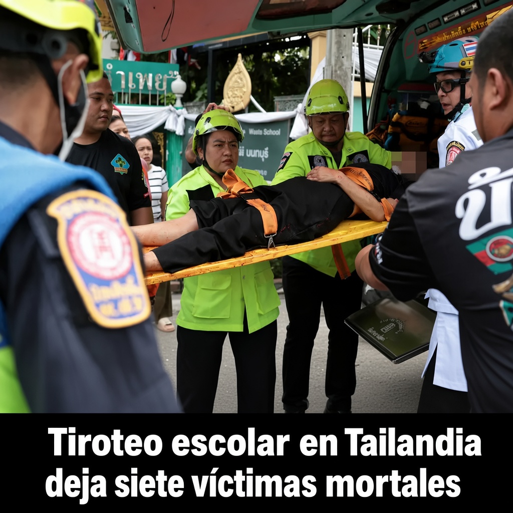 Tiroteo escolar en Tailandia deja siete muertos