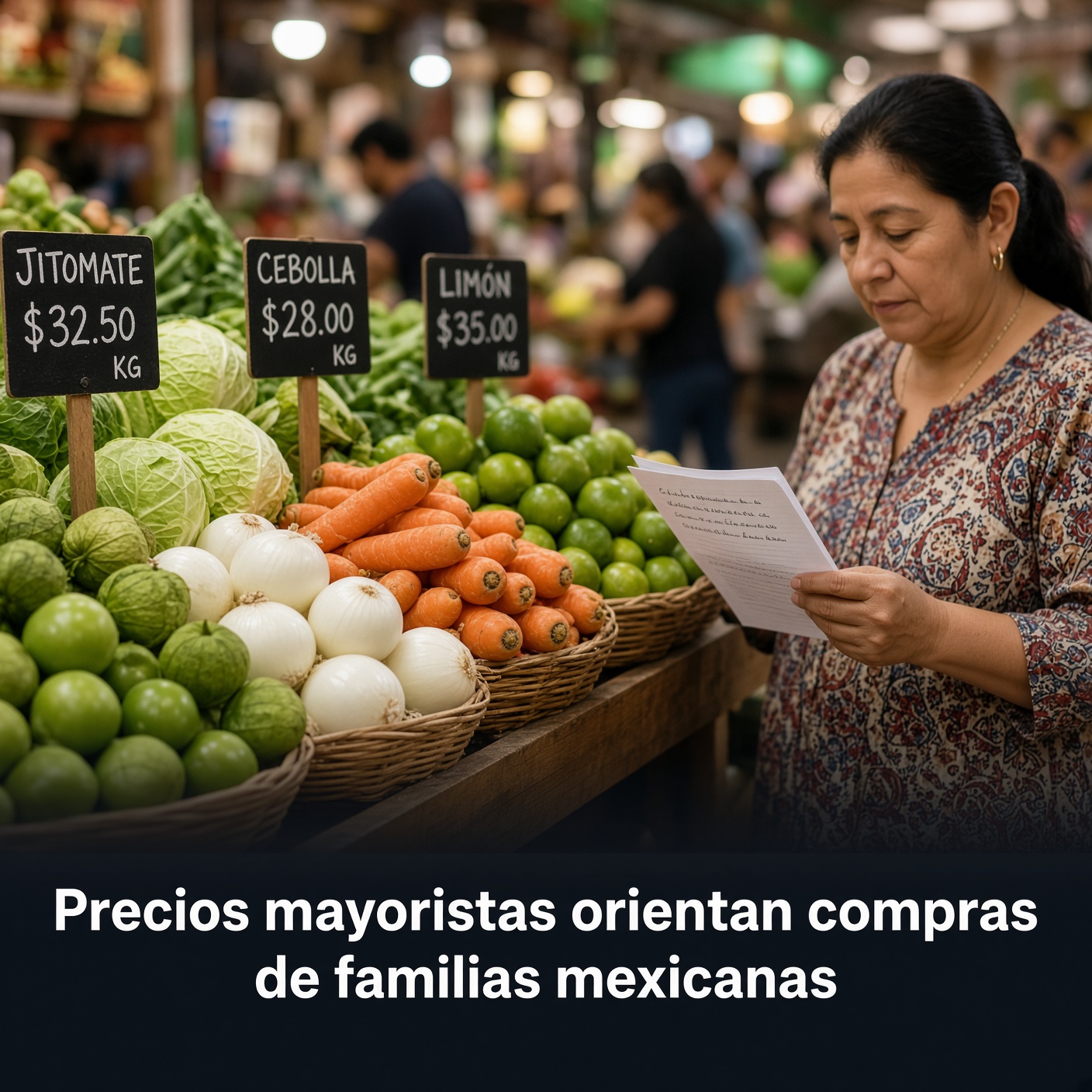 Precios mayoristas orientan compras de familias mexicanas