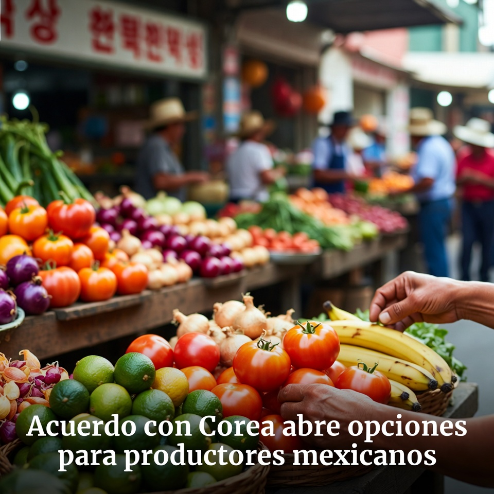 Acuerdo con Corea abre opciones para productores mexicanos