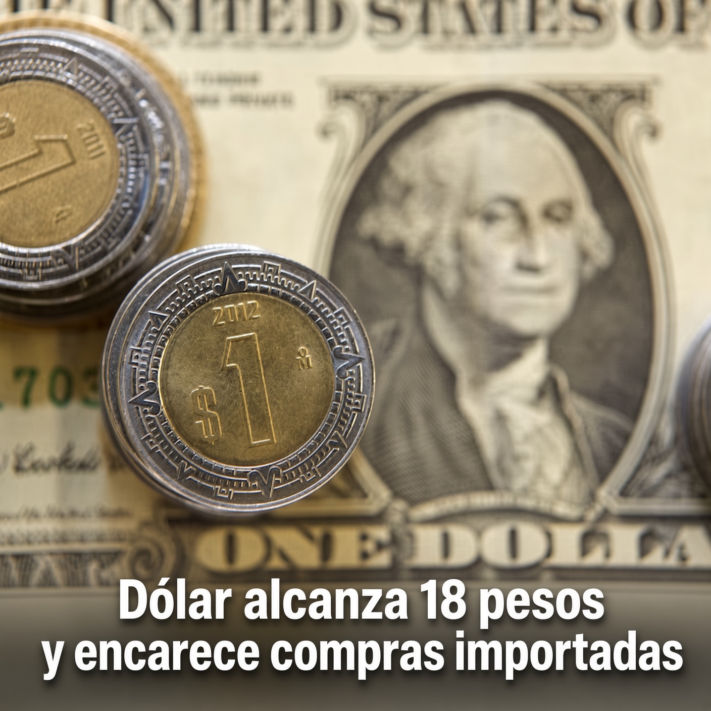 Dólar alcanza 18 pesos y encarece compras importadas