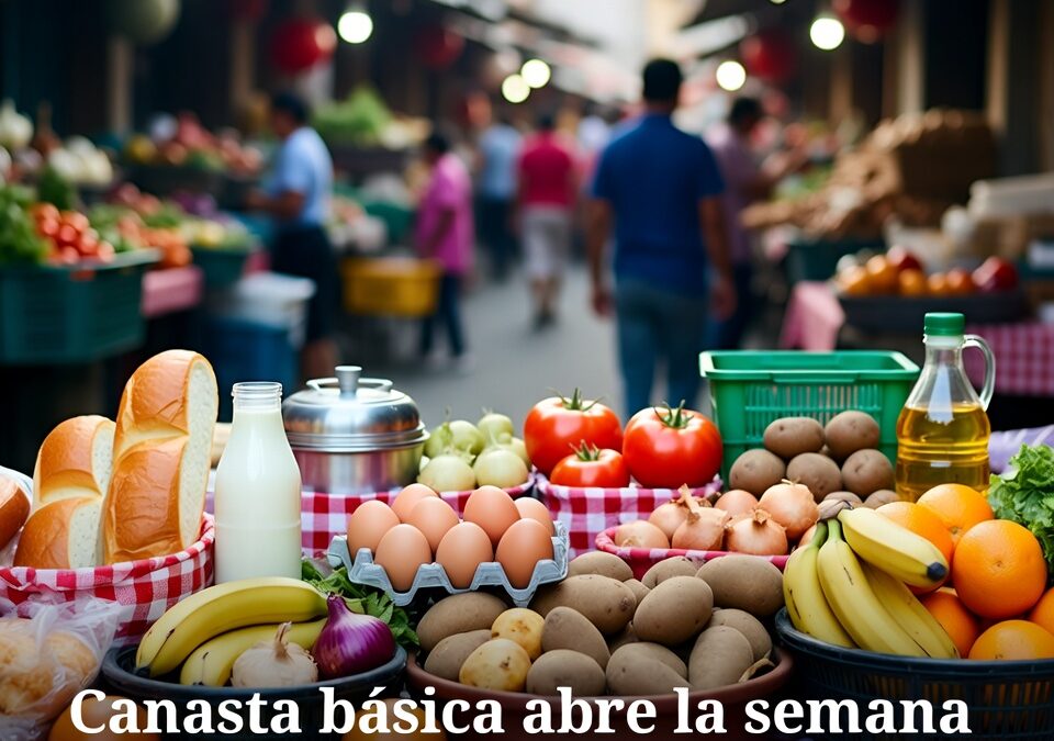 Canasta básica abre semana con brecha de precios