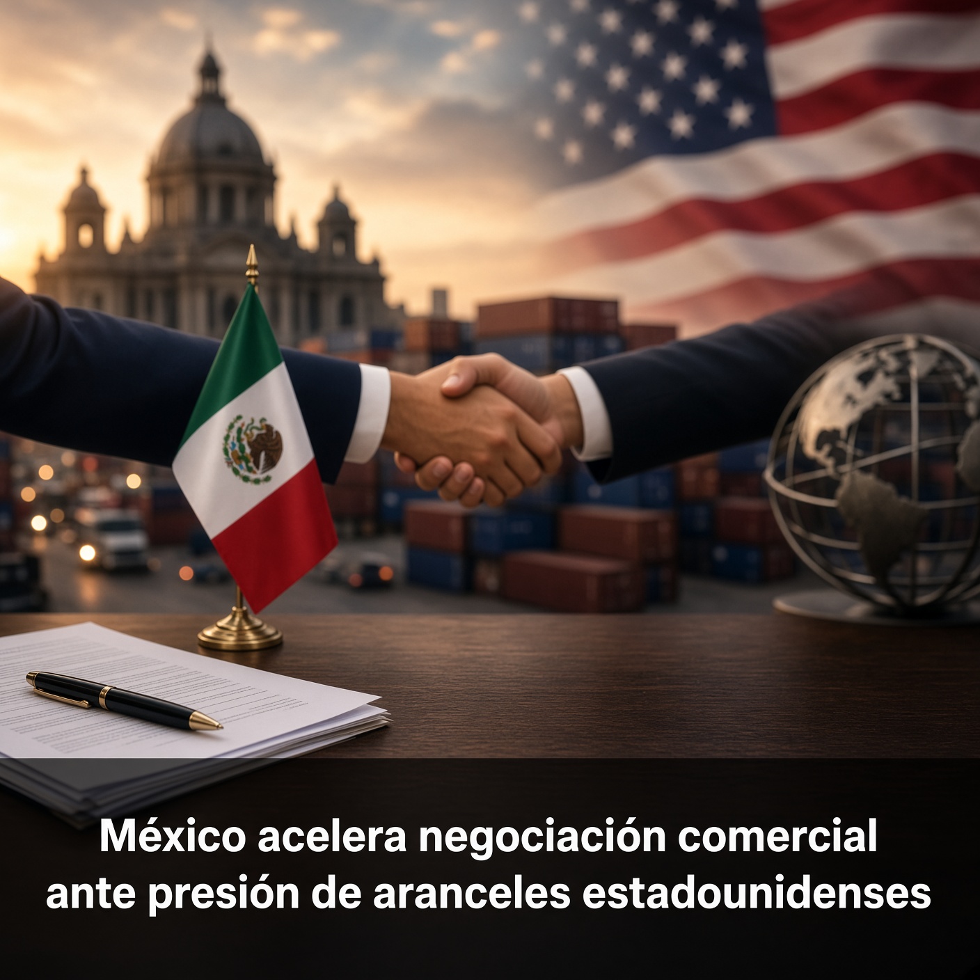 México acelera acuerdo comercial ante presión arancelaria