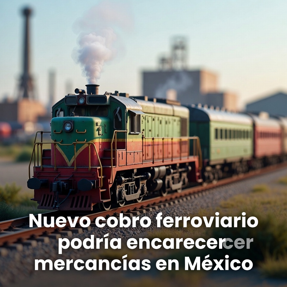 Nuevo cobro ferroviario podría encarecer mercancías en México
