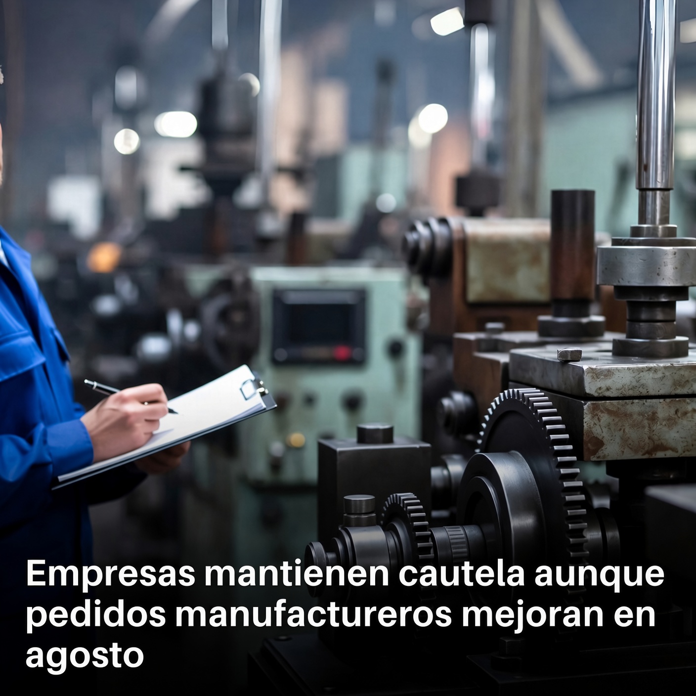Empresas cautelosas observan mejora en pedidos manufactureros