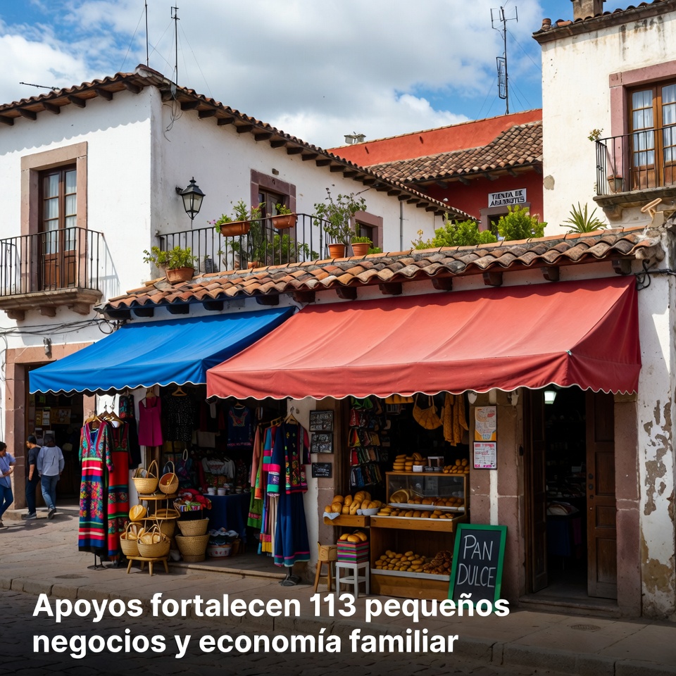 Apoyos fortalecen pequeños negocios en Cuerámaro