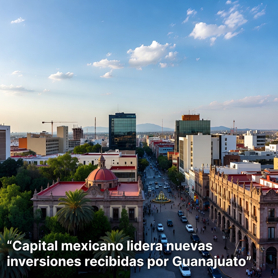 Capital mexicano lidera inversión nueva en Guanajuato