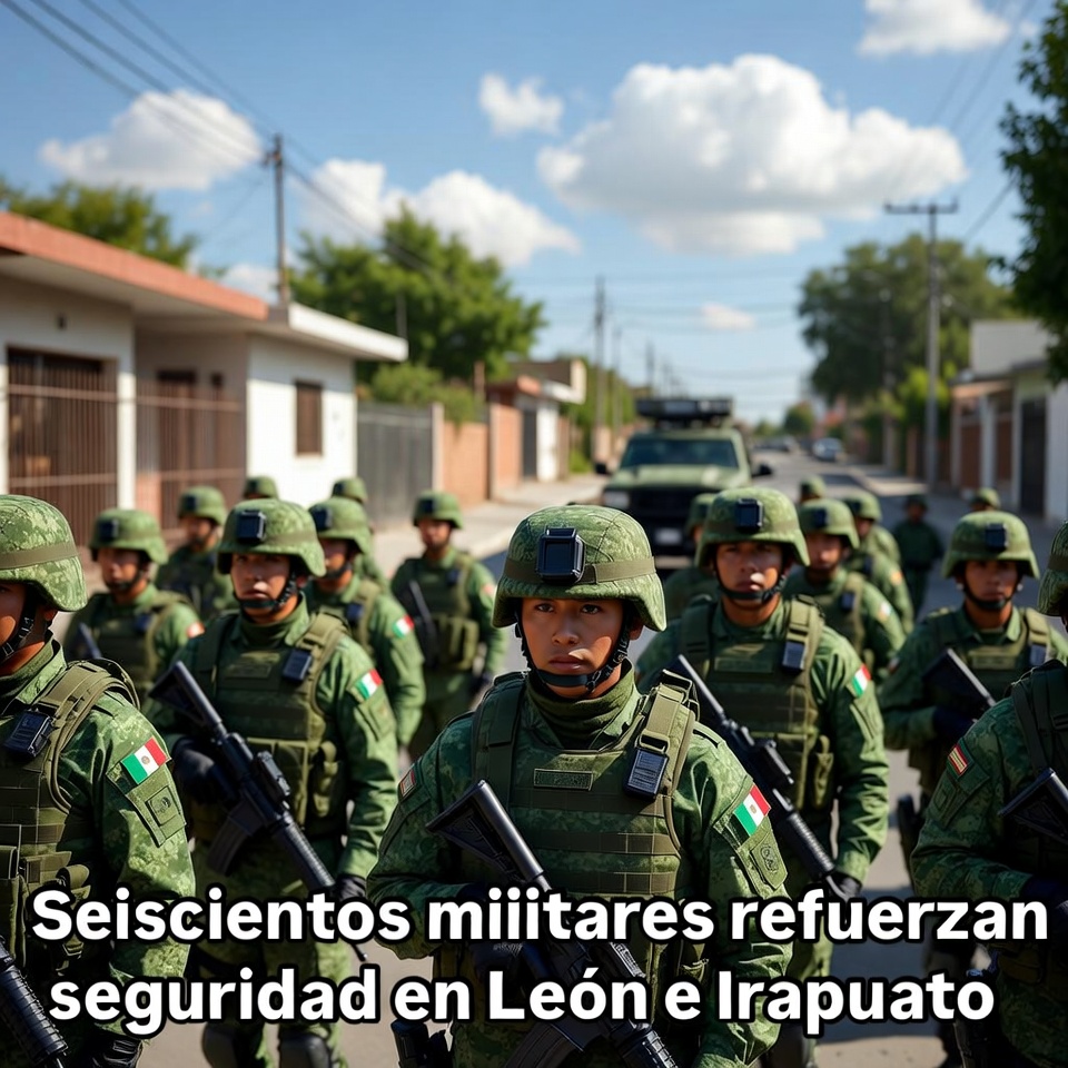 Militares refuerzan seguridad en León e Irapuato