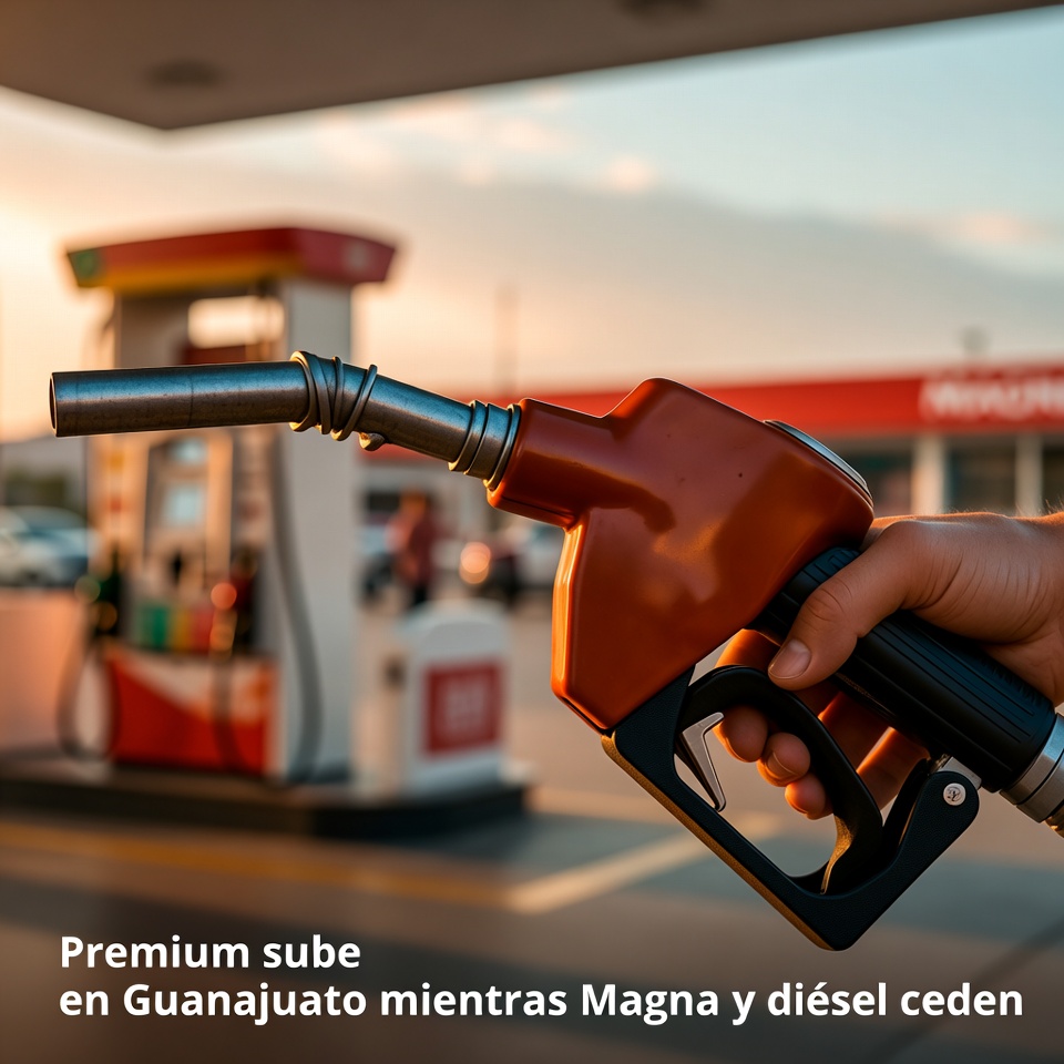 Premium sube en Guanajuato mientras bajan Magna y diésel