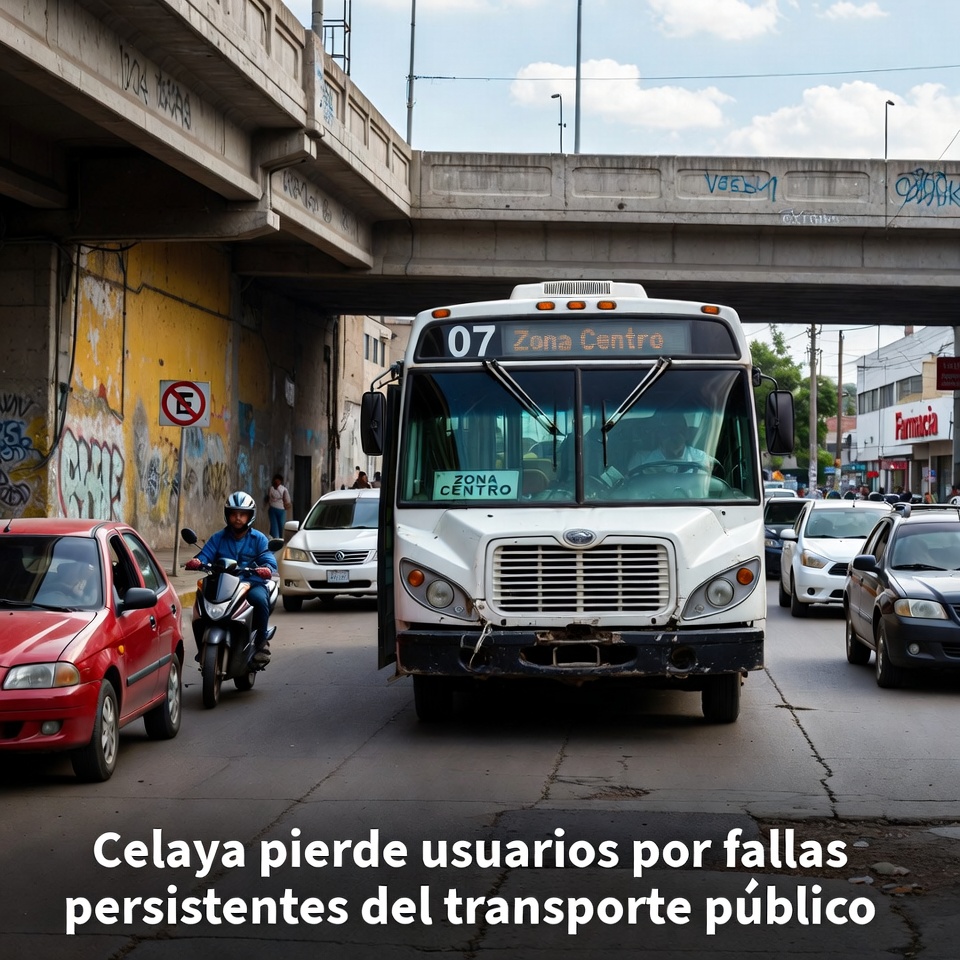 Celaya pierde usuarios por fallas del transporte público