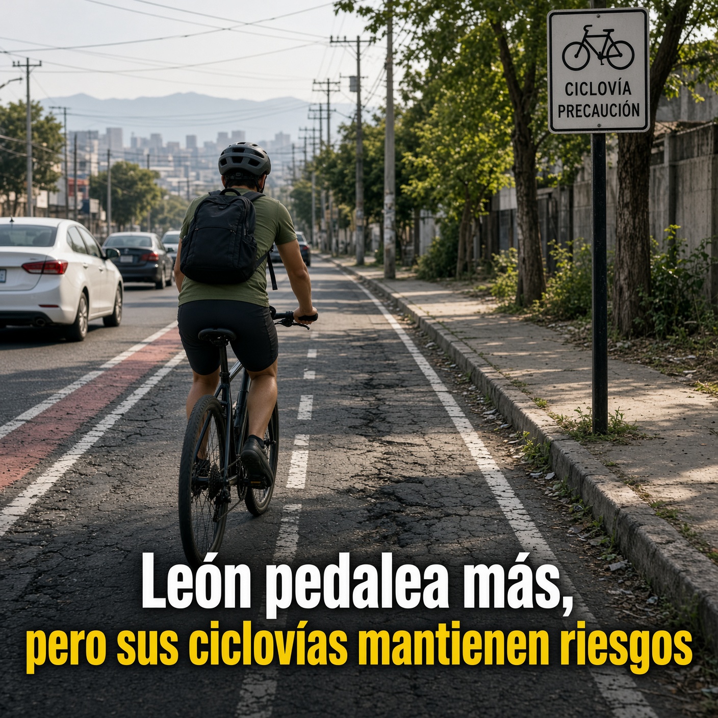 León pedalea más, pero sus ciclovías mantienen riesgos