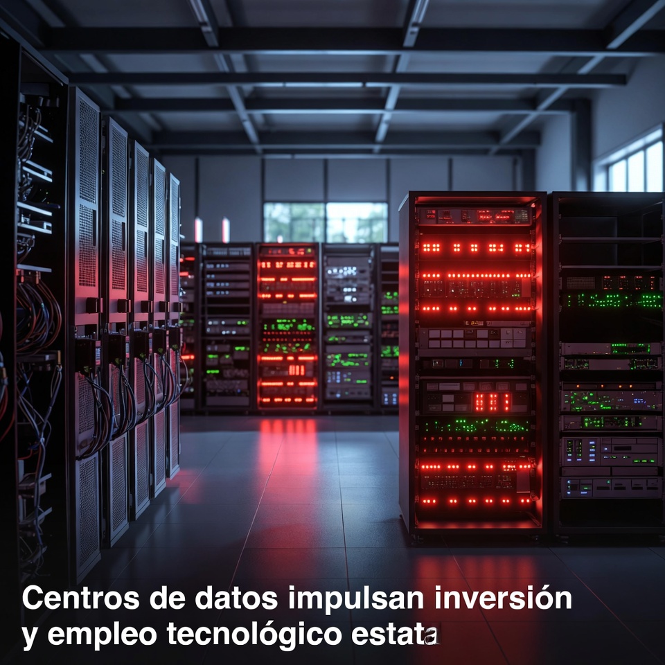 Centros de datos impulsan inversión y empleo tecnológico estatal