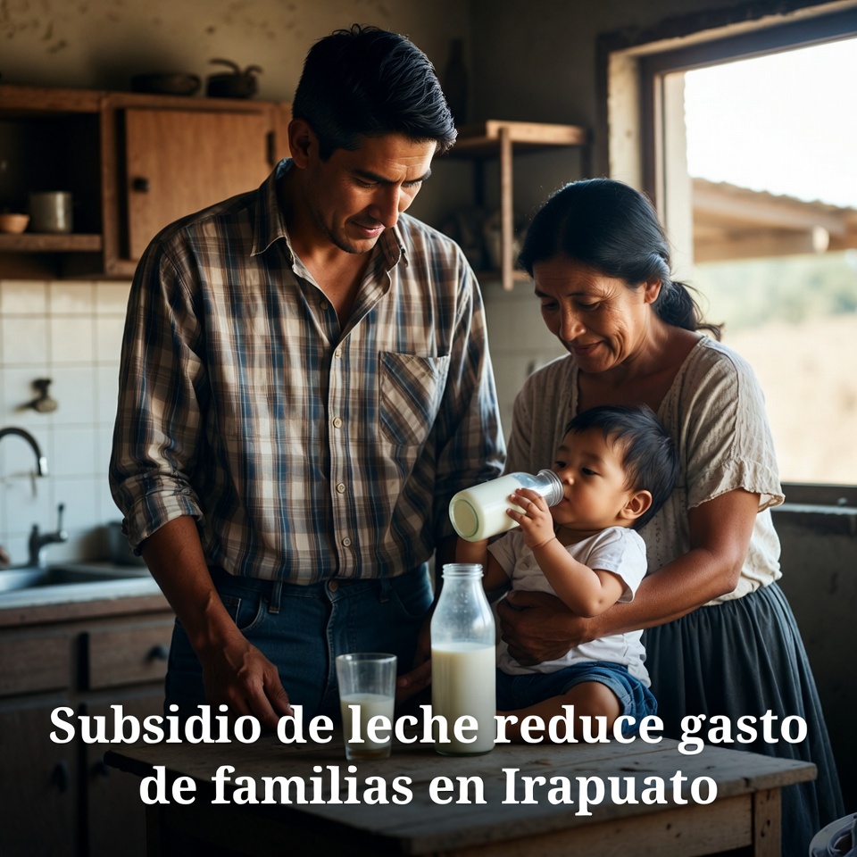 Subsidio de leche alivia gasto en Irapuato