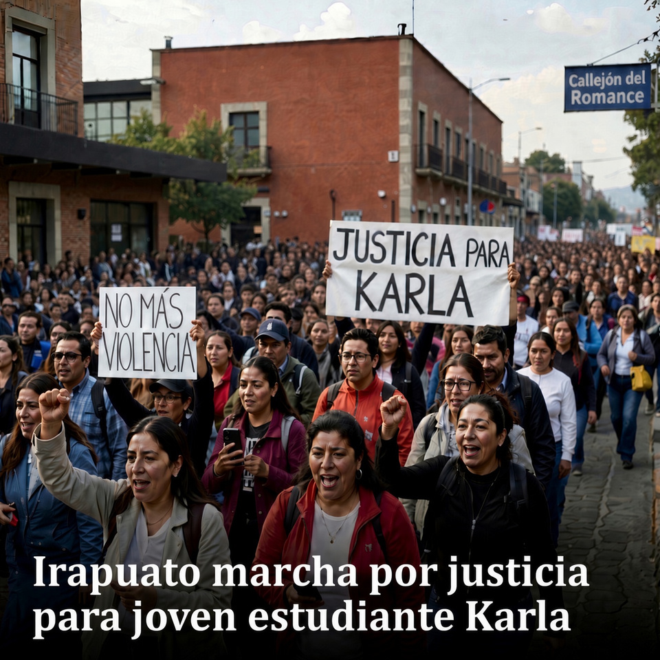 Irapuato marcha por justicia para estudiante Karla