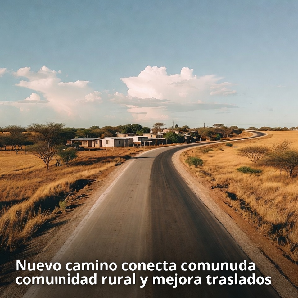 Nuevo camino conecta comunidad rural y mejora traslados