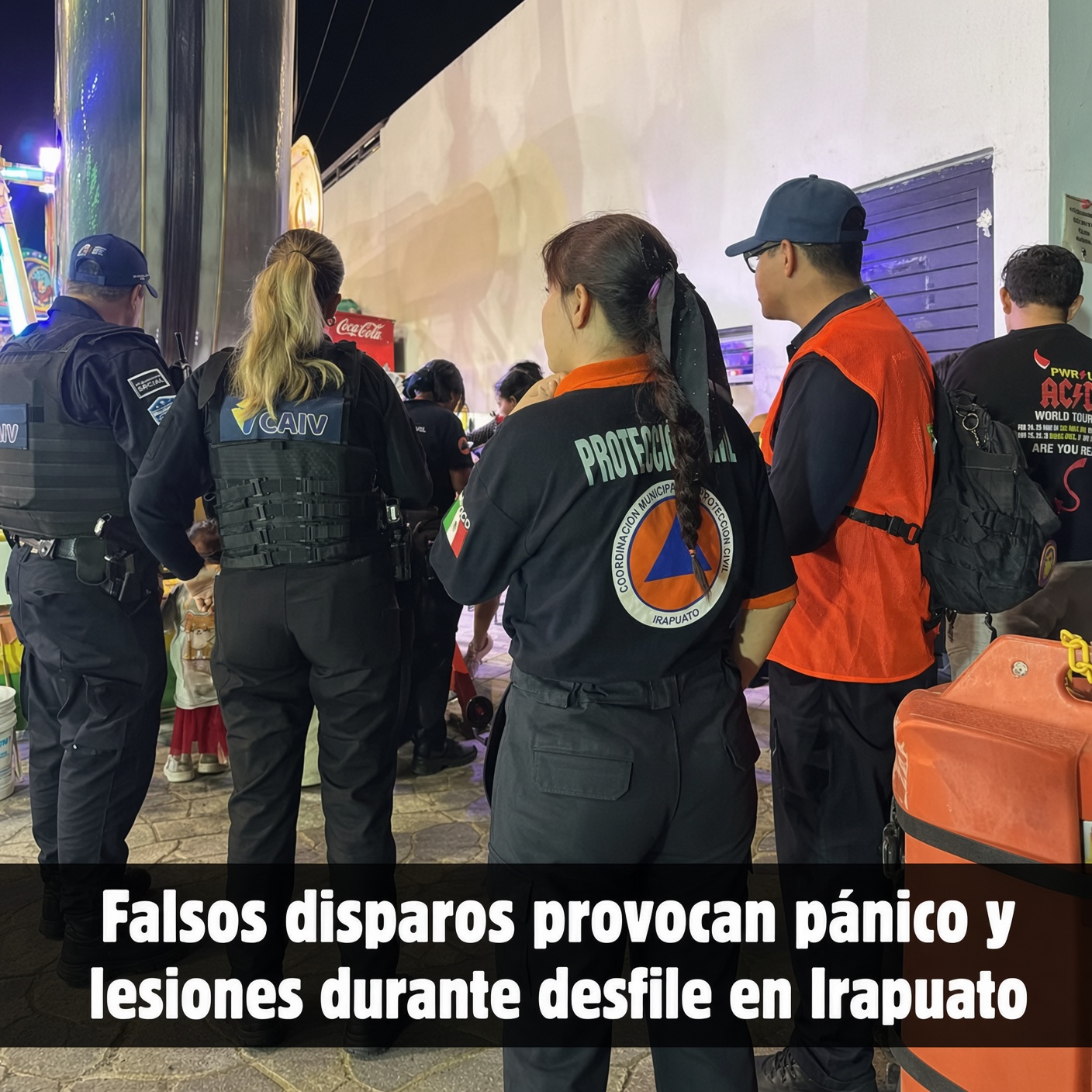 Falsos disparos provocan pánico y lesiones durante desfile en Irapuato