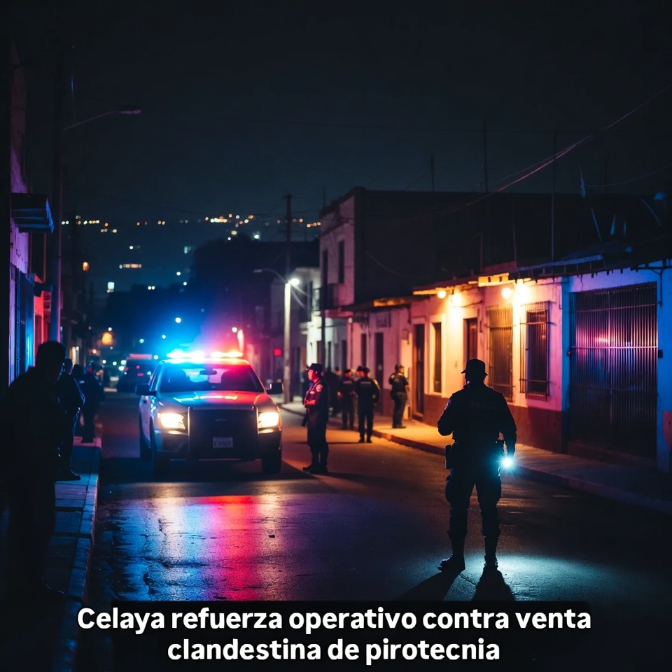 Celaya refuerza operativo contra pirotecnia clandestina