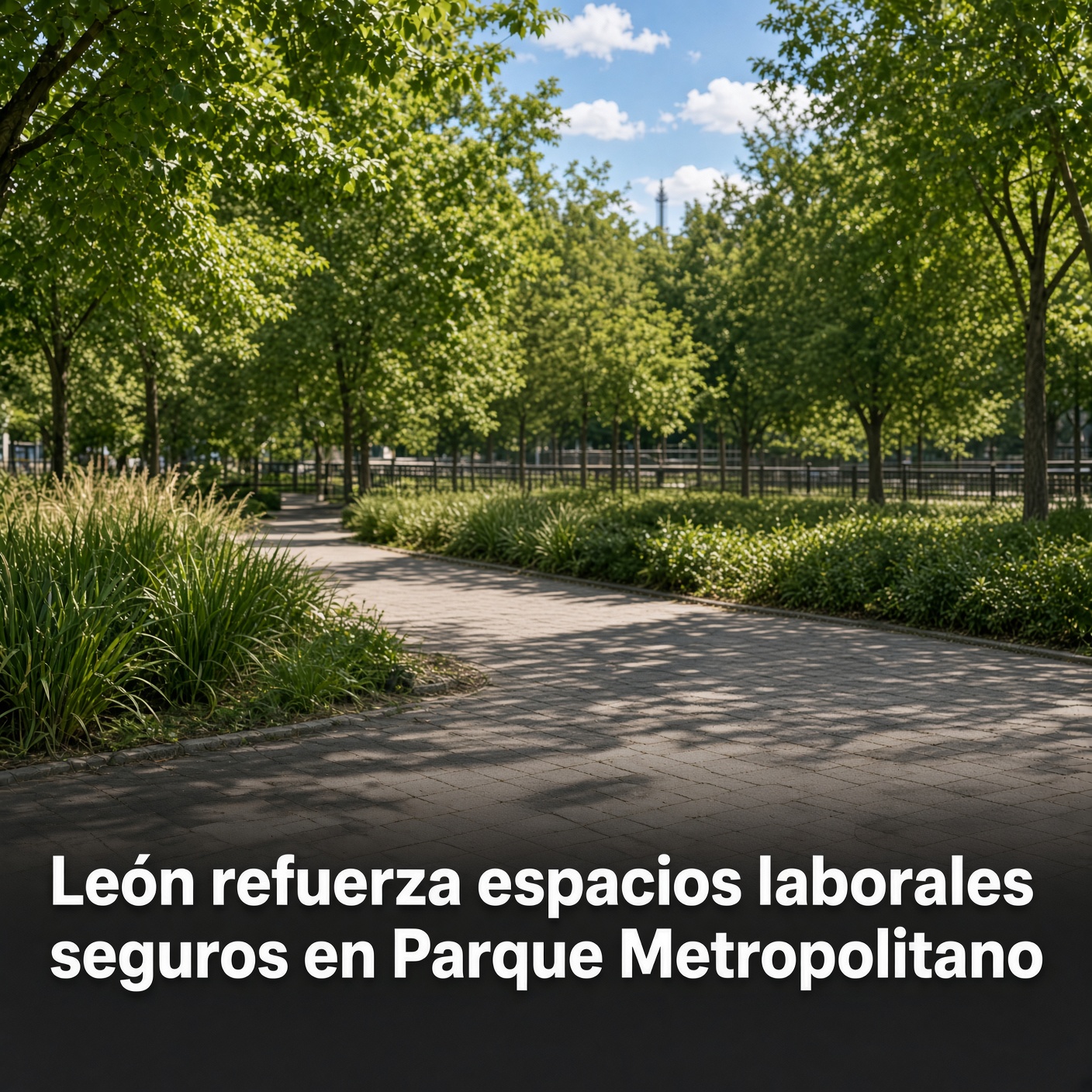 León refuerza espacios laborales seguros en parque metropolitano