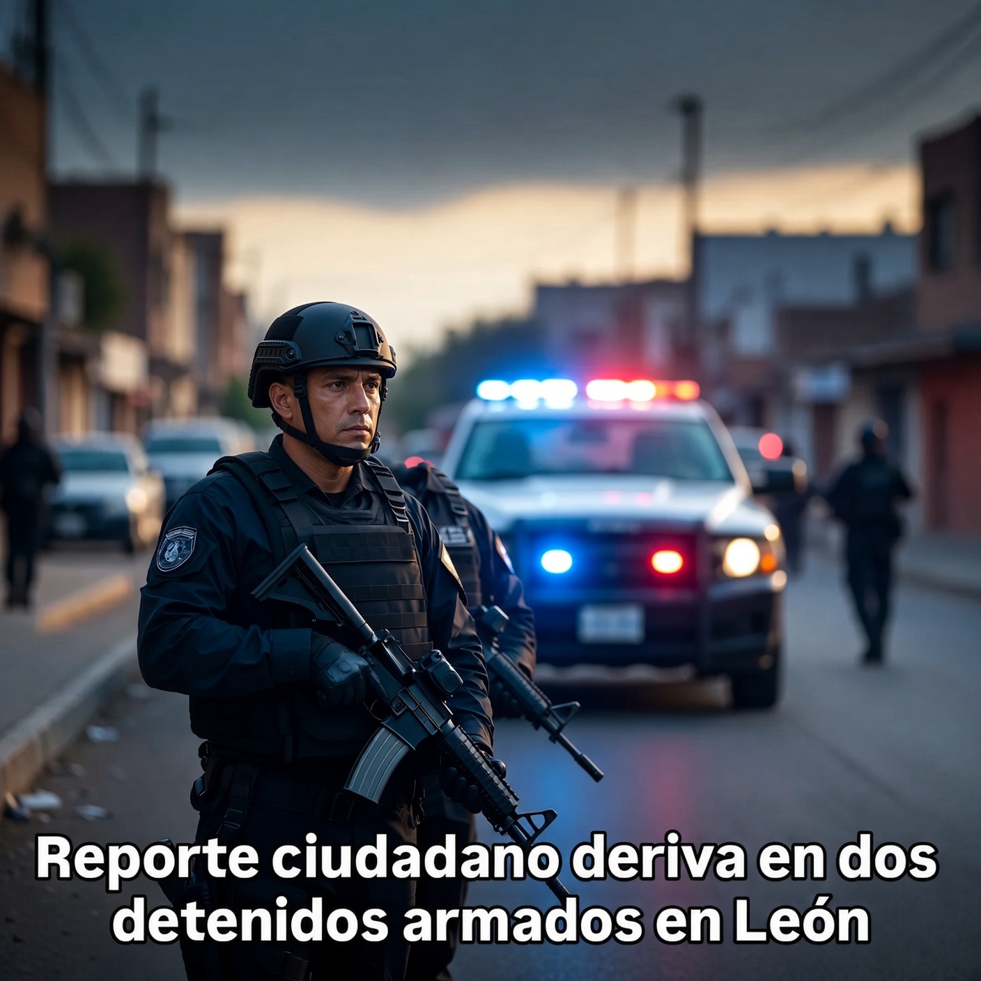 Reporte ciudadano permite detener a dos armados en León