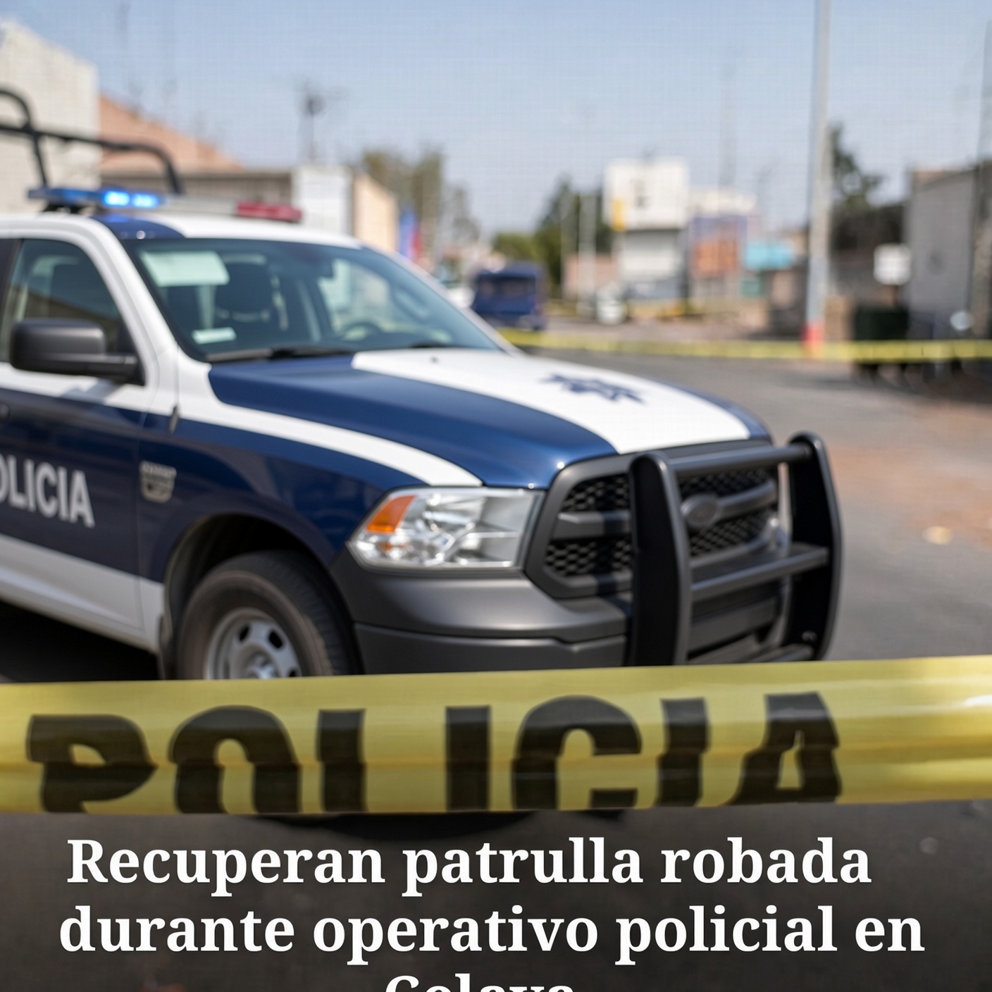 Recuperan patrulla robada durante operativo policial en Celaya